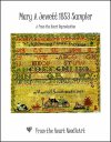 Mary A Jewett 1853 Sampler (image for) Mary A Jewett 1853 Sampler