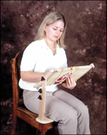 Sit-On Needlework Frame from FA Edmunds - Click Image to Close