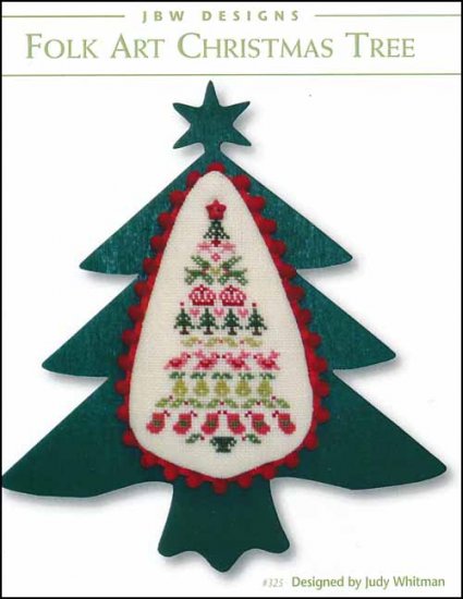 Folk Art Christmas Tree - Click Image to Close