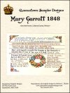 Mary Garrott 1848 (image for) Mary Garrott 1848