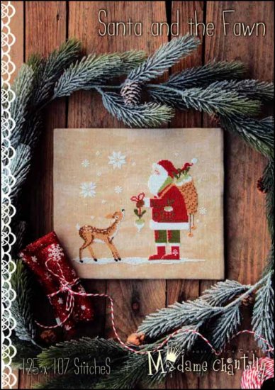 Santa and the Fawn - Click Image to Close