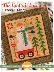 The Quilted Snowman Cross Stitch