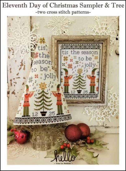 Eleventh Day of Christmas Sampler & Tree - Click Image to Close