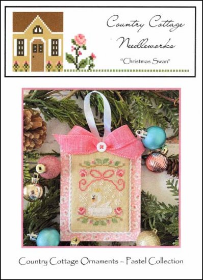 Pastel Ornament Part 10 Christmas Swan - Click Image to Close