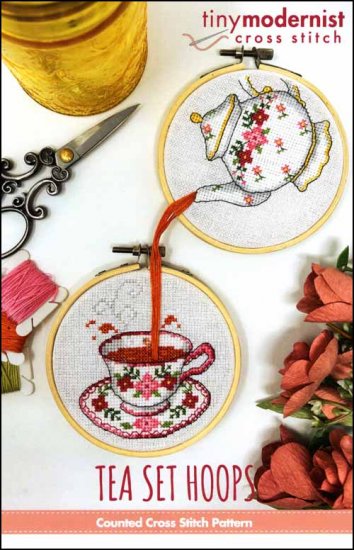 Tea Set Hoops - Click Image to Close