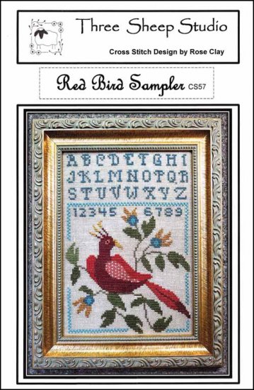 Red Bird Sampler - Click Image to Close