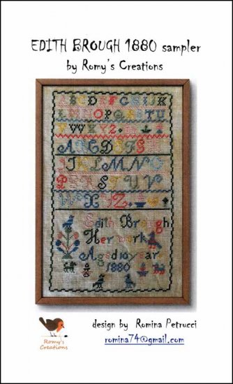 Edith Brough 1880 Sampler - Click Image to Close