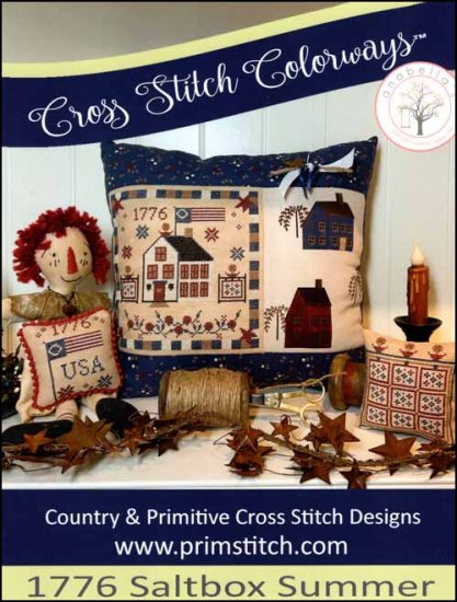 Cross Stitch Colorways 1776 Saltbox Summer - Click Image to Close