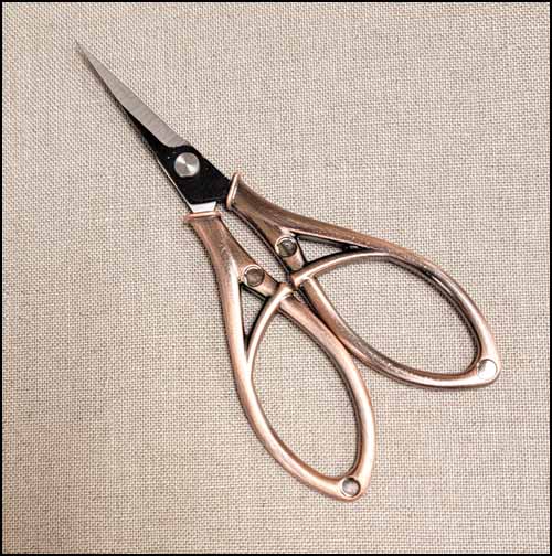 Royal Copper Embroidery Scissors - Click Image to Close