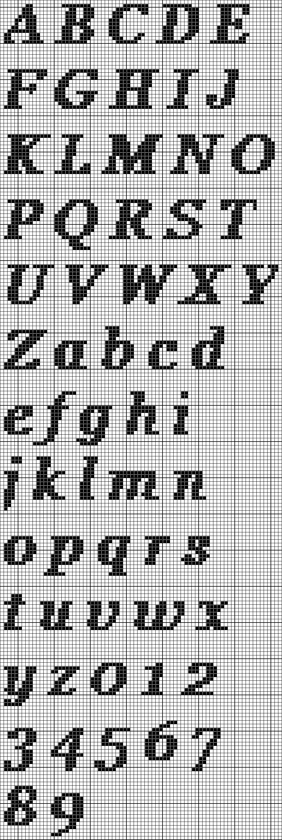 Printable Needlepoint Alphabet Patterns Customize And Print